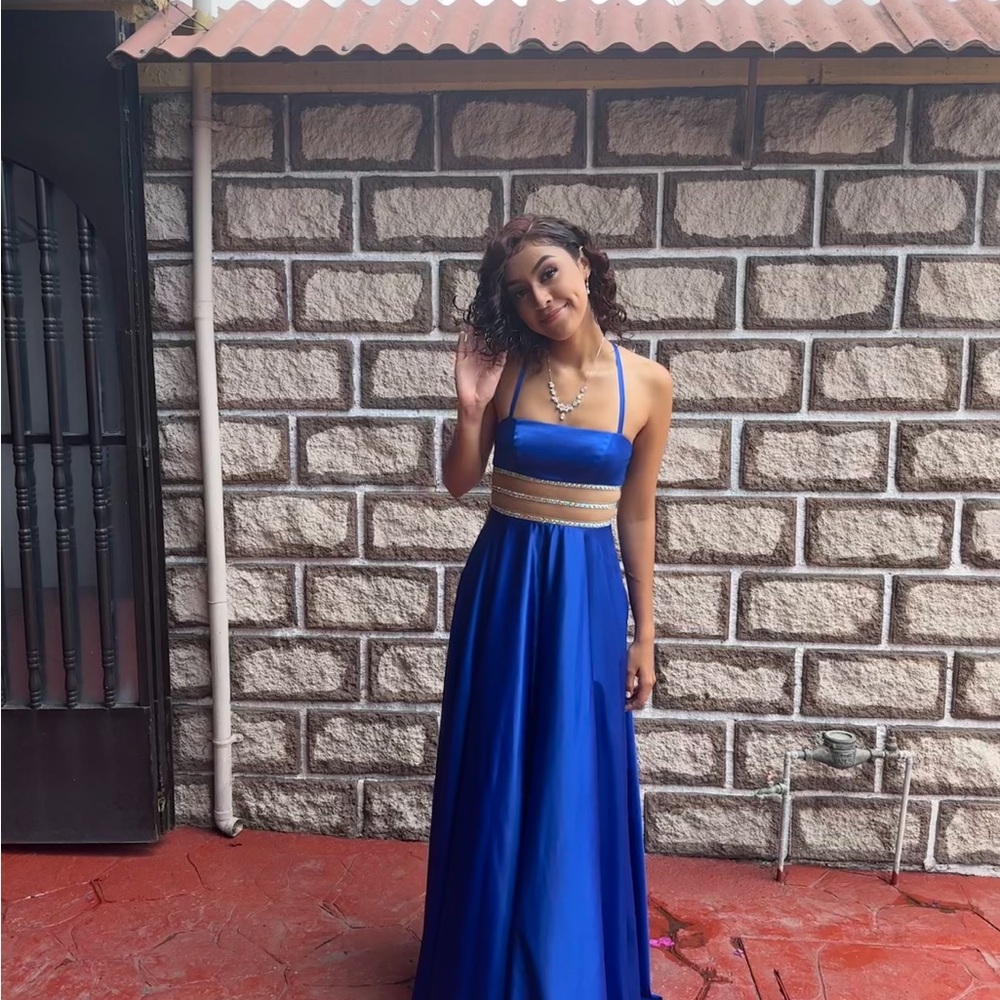 💙 Royal Blue Prom Dress – Jules & Cleo – Size 0 – Worn Once